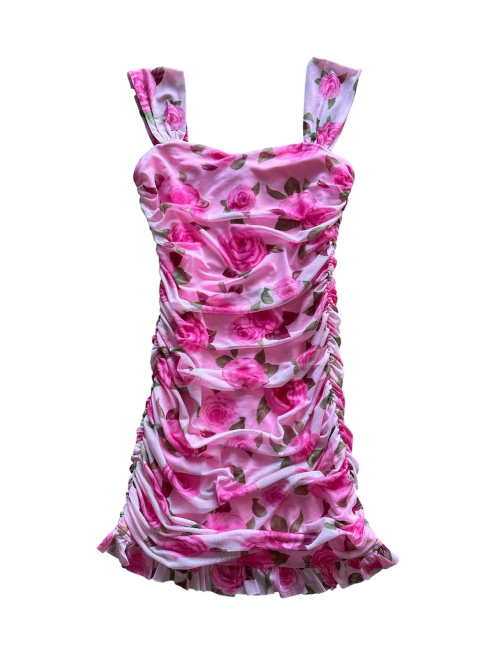 KatieJ NYC Tween Joey Sweetheart  Pink Floral Mesh Dress - Size MEDIUM